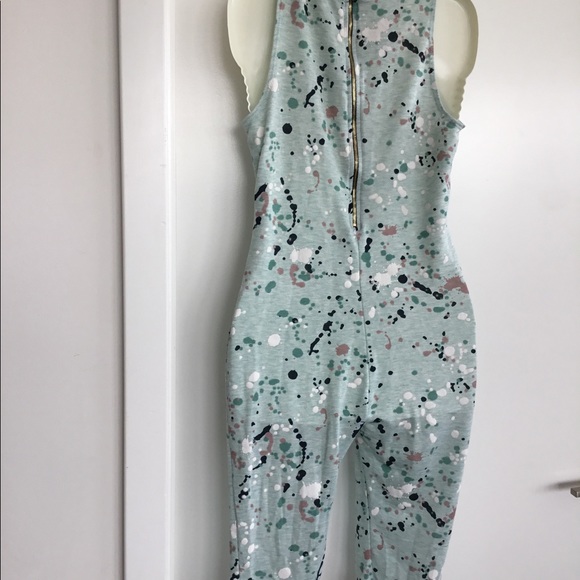 Pinklicious Green /White Jumpsuit Medium $30 - Picture 3 of 9